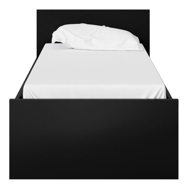 Moderno Single Bed 3ft | Black Matte