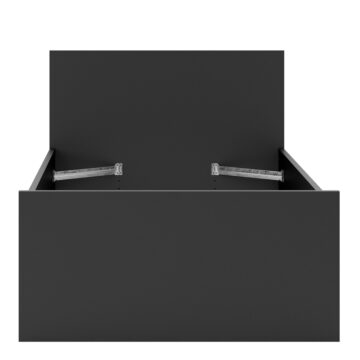 Moderno Matt Black 3′ Single Bed