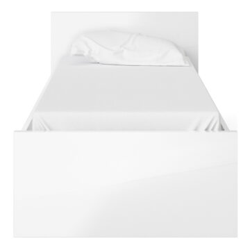 Moderno White 3′ Single Bed