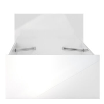 Moderno White 3′ Single Bed