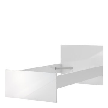 Moderno White 3′ Single Bed