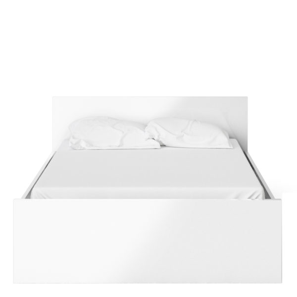 Moderno Double Bed 4ft6 | White High Gloss