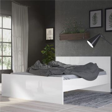 Moderno White 4’6 Double Bed