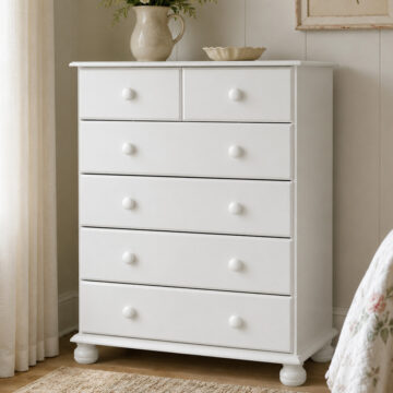 Wardley White 2+4 Drawer Chest