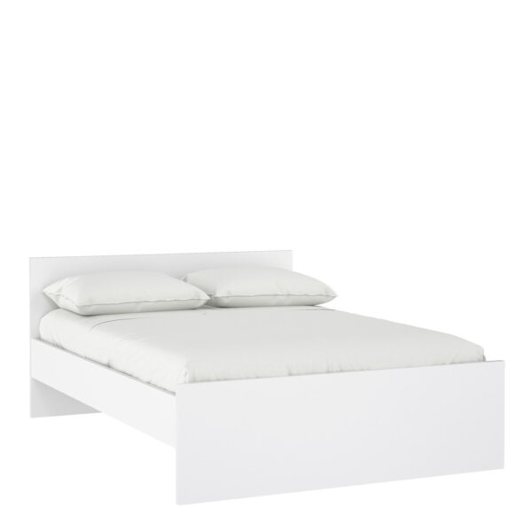 Moderno Double Bed 4ft6 | White High Gloss