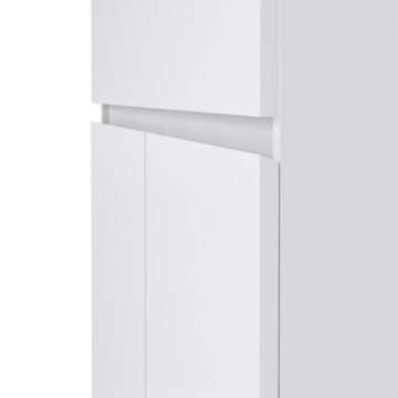 Moderno White High Gloss 2 Door 1 Drawer Sideboard