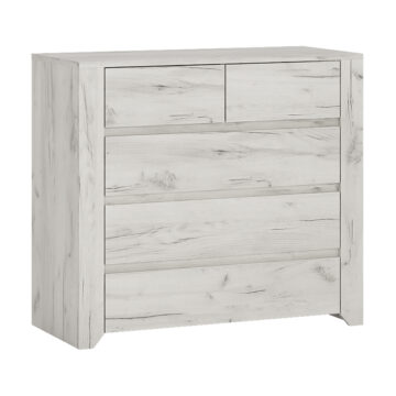 Fiji White Oak 2 Over 3 Chest of Drawers
