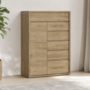Alnwick 1 Door 6 Drawer Cupboard