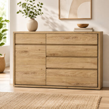 Alnwick 1 Door 5 Drawer Cupboard