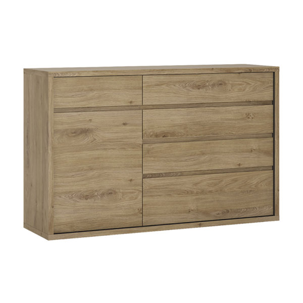 Alnwick 1 Door 5 Drawer Cupboard | Self Assembly