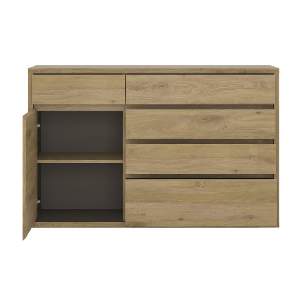 Alnwick 1 Door 5 Drawer Cupboard | Self Assembly