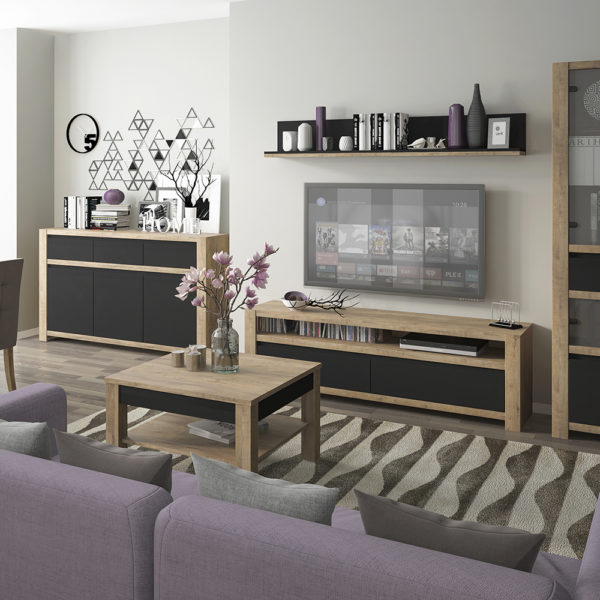 Cuba Wall Shelf | Black | Self Assembly