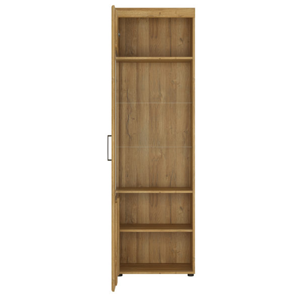 Newquay Tall Glazed Display Cabinet  | Left Hand | Self Assembly