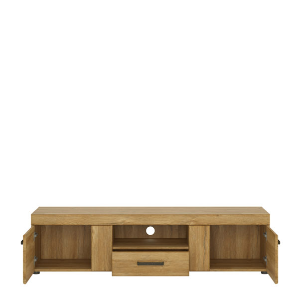 Newquay 2 Door 1 Drawer Wide TV Cabinet | Self Assembly