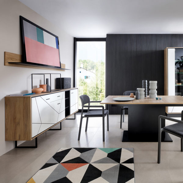 Kodiak Extending Dining Table |160-200cm | Black | Self Assembly