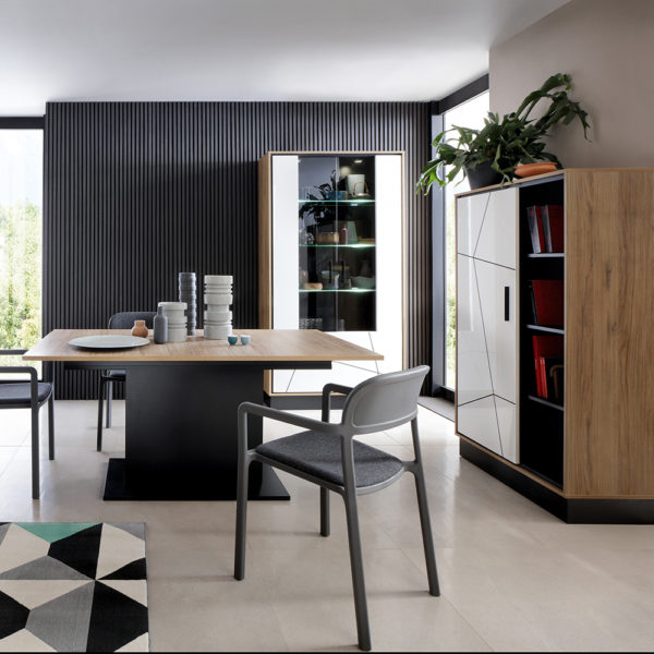 Kodiak Extending Dining Table |160-200cm | Black | Self Assembly