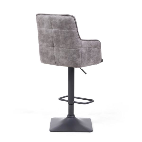 Orion Suede Effect Dark Grey Bar Stool | 98 - 11cm