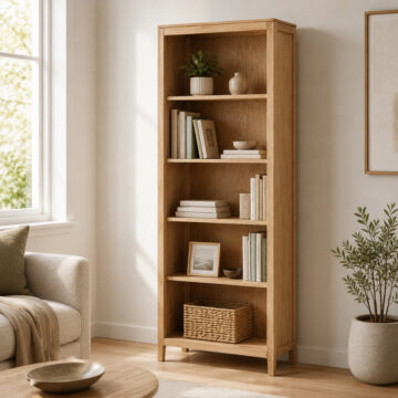 Dunmore Oak  Tall Bookcase