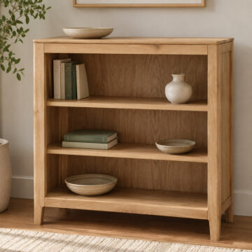 Dunmore Oak  Low Bookcase
