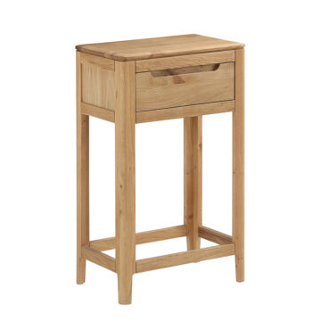 Dunmore Oak 1 Drawer Hall Table | Assembled