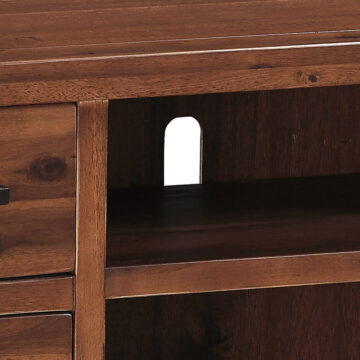 Andorra Acacia Straight TV Unit | Assembled