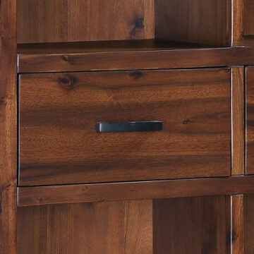 Andorra Acacia Tall Bookcase | Assembled