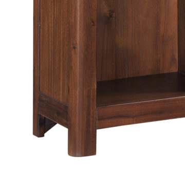 Andorra Acacia Tall Bookcase | Assembled