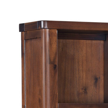 Andorra Acacia Tall Bookcase | Assembled