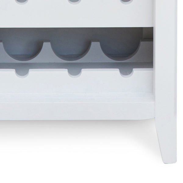 Callerton Grey Wine Rack & Glass Storage Cabinet
