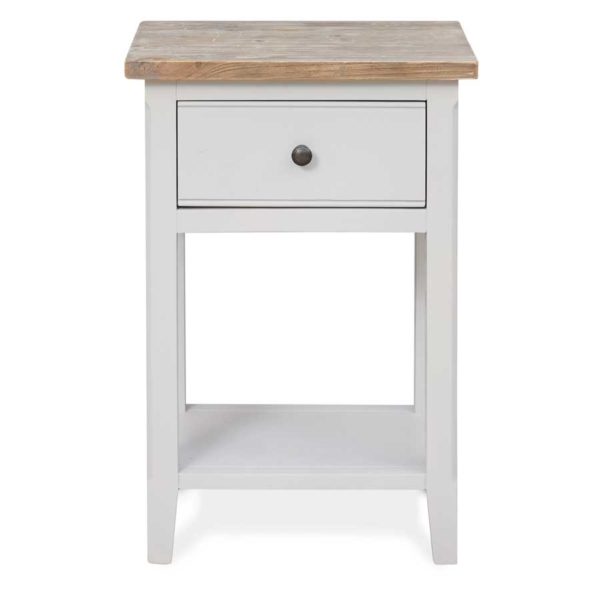 Callerton Grey One Drawer Lamp Table