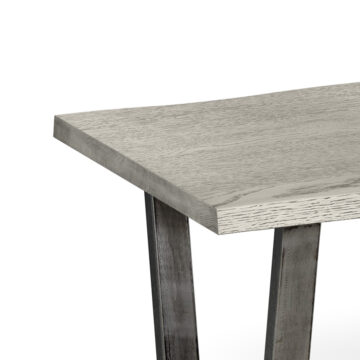 Rockcliffe Grey Coffee Table | Black Metal Legs