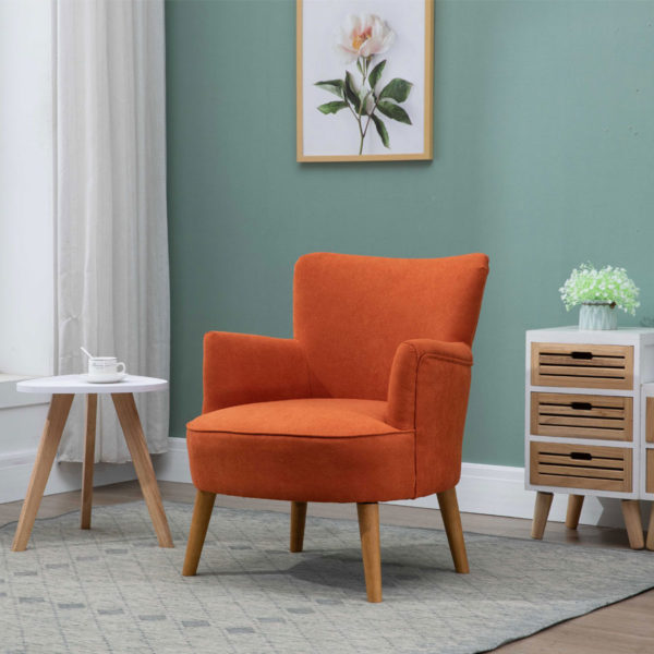 Munich Sunburt Orange Armchair