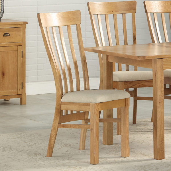 Kendal Oak Extending Dining Set with 4 Chairs | 120 - 150cm | Clearance