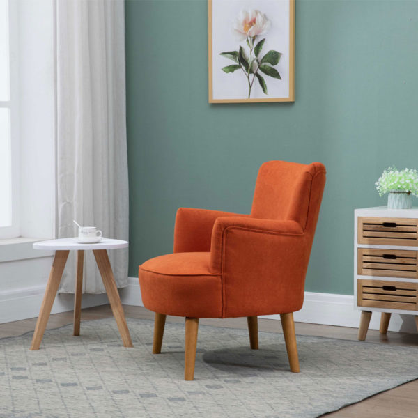 Munich Sunburt Orange Armchair