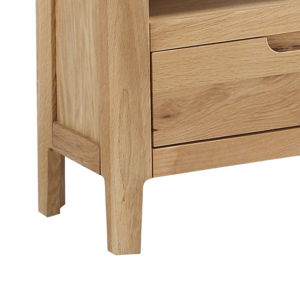 Dunmore Oak  Corner TV Unit | Clearance