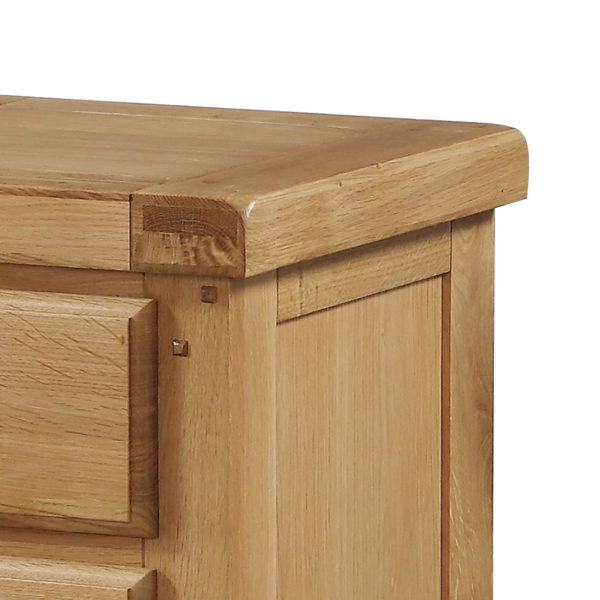 Newbridge Light Oak 3 Drawer Nightstand | Bedside Table  | Fully Assembled