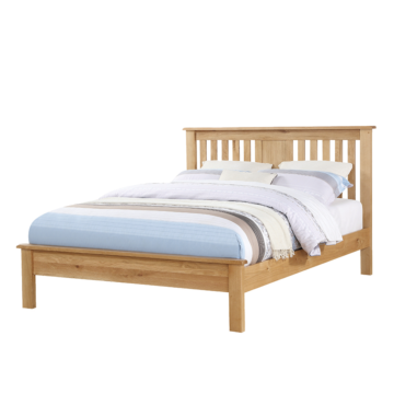 Newbridge Light Oak King Size Low Bed