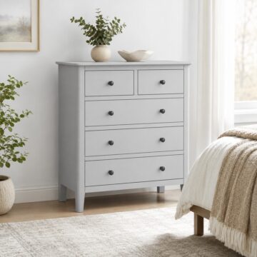 Stornoway Grey 2 Over 3 Chest | Assembled