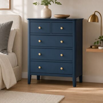 Kingsbridge Blue 2 Over 3 Chest | Assembled