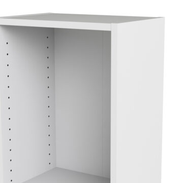 Boardwalk Collection White Tall Narrow 4 Shelf Bookcase