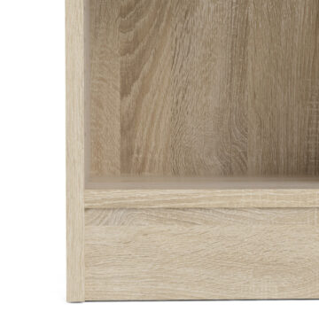 Boardwalk Bookcase Collection Tall Wide Bookcase (4 Shelves) in Oak