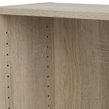 Boardwalk Bookcase Collection Tall Wide Bookcase (4 Shelves) in Oak