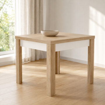 Rydal White Small Extending Dining Table | 90 - 180cm
