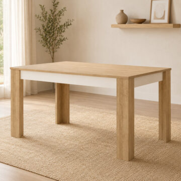 Rydal White Medium Extending Dining Table | 140 - 180cm