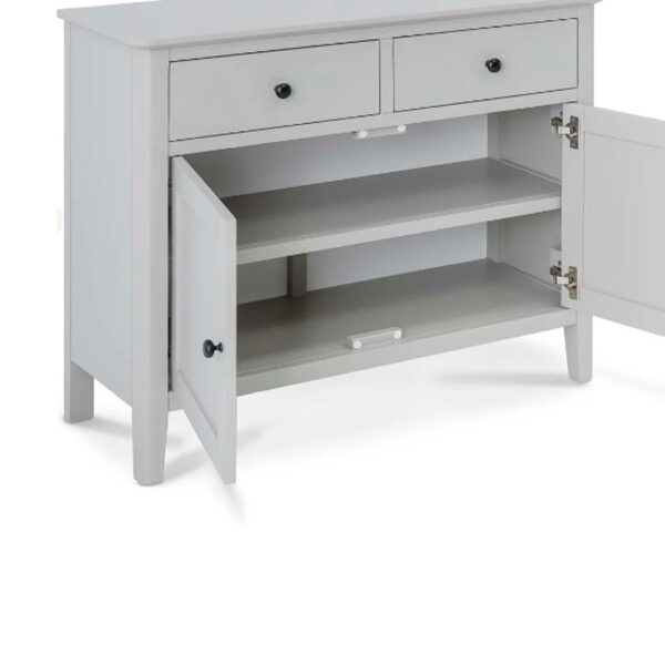 Stornoway Grey Small Sideboard | Fully Assembled