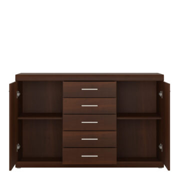 Belize 2 Door 5 Drawer Sideboard | Mahogany Finish