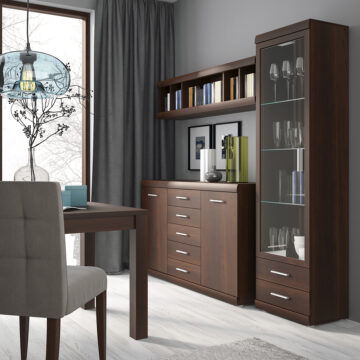 Belize 2 Door 5 Drawer Sideboard | Mahogany Finish