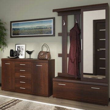 Belize 2 Door 5 Drawer Sideboard | Mahogany Finish