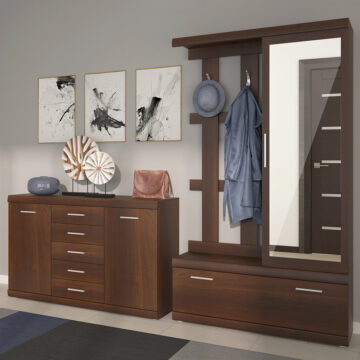 Belize 2 Door 5 Drawer Sideboard | Mahogany Finish