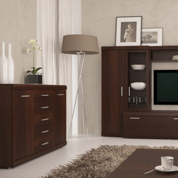Belize 2 Door 5 Drawer Sideboard | Mahogany Finish